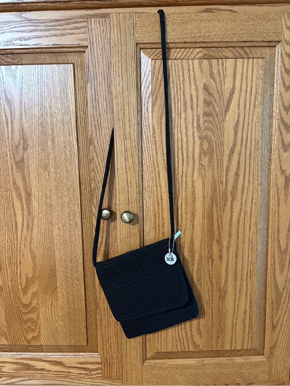 The Sak Black Crochet Crossbody Purse